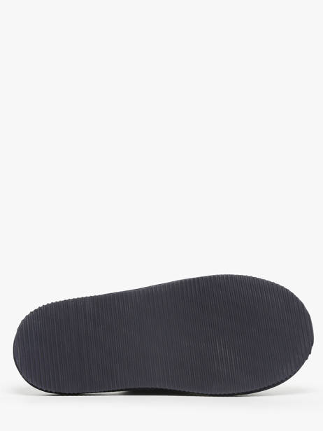 Pantoffels Uit Leder Isotoner Blauw men 98169 ander zicht 4