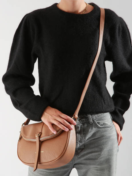 Cross Body Tas Dune Gaia Leder Lancaster Bruin dune gaia 102 ander zicht 1