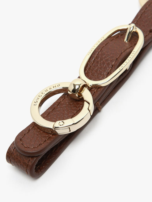 Longchamp Le foulonné Sleutelhanger Bruin