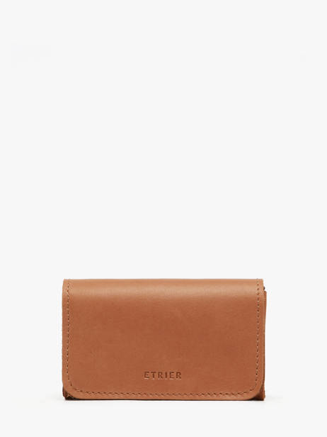 Portemonnee Leder Etrier Bruin oil EOIL650