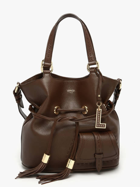 Bucket Bag M Premier Flirt Leder Lancel Bruin premier flirt A10110
