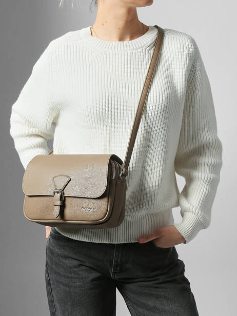 Cross Body Tas Grained Miniprix Bruin grained F3601 ander zicht 1