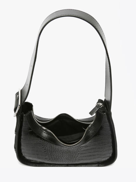 Schoudertas Croco Vernis Paul marius Zwart croco vernis VICTXCRV ander zicht 2