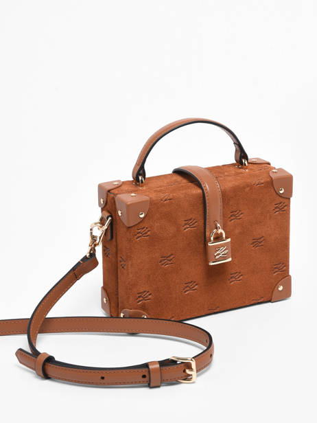 Cross Body Tas K Autograph Leder Karl lagerfeld Bruin k autograph B1W30266 ander zicht 2