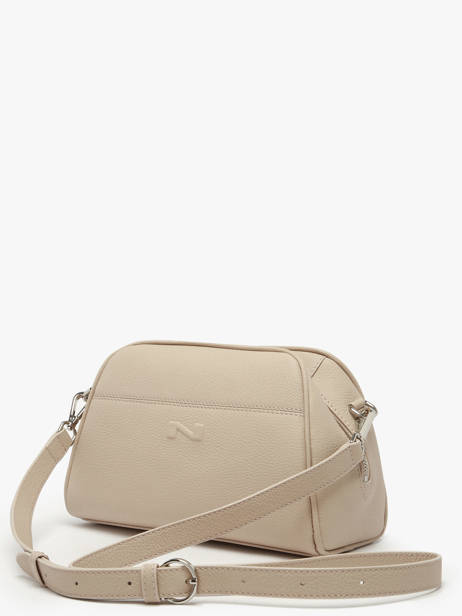 Cross Body Tas Brenda Leder Nathan baume Beige state 2 ander zicht 2