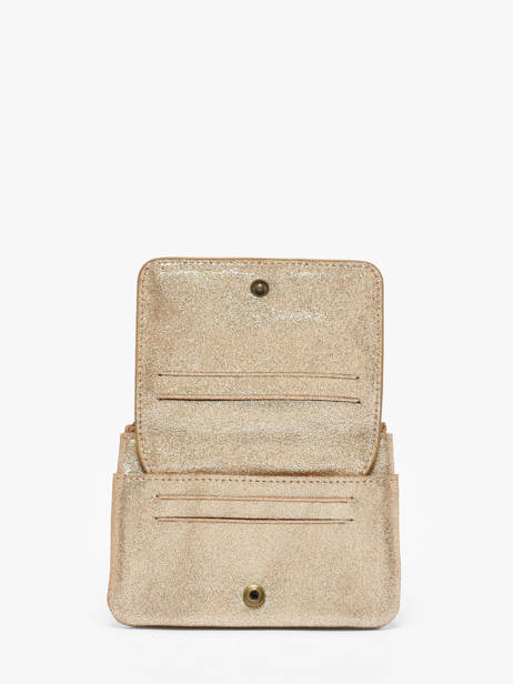 Portemonnee Vintage Leder Mila louise Beige vintage 3853X ander zicht 1