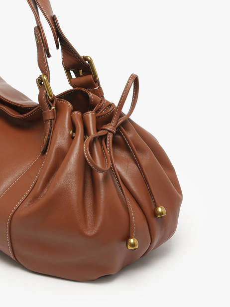 Schoudertas Icone Leder Gerard darel Bruin icone DDS01410 ander zicht 5