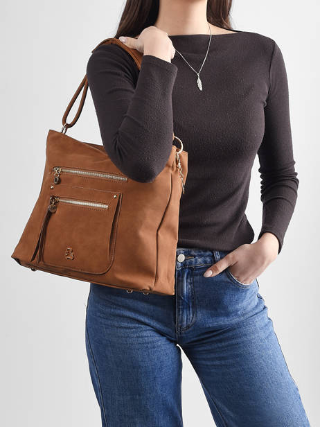 Schoudertas Bride Lulu castagnette Bruin bride D ander zicht 1