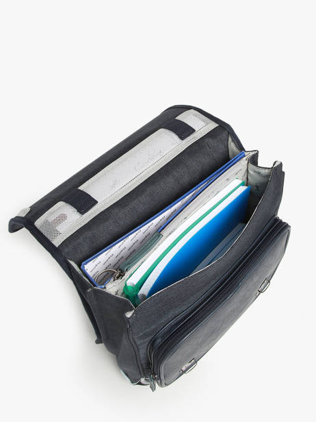 Rugzak 2 Compartimenten Cameleon Blauw vintage urban PBVBSD39 ander zicht 3