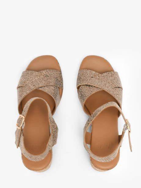 Sandalen Met Hak Uit Leder Aliwell Bruin women A126091 ander zicht 3