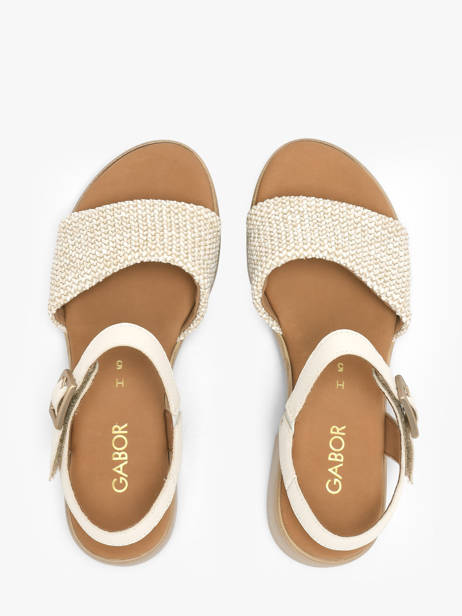 Sandalen Uit Leder Gabor Wit women 61 ander zicht 3