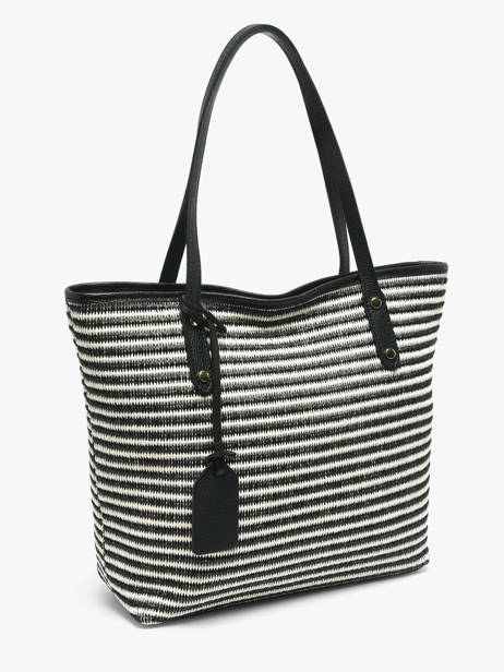 Schoudertas Raphia Milano Zwart raphia RA260201 ander zicht 1