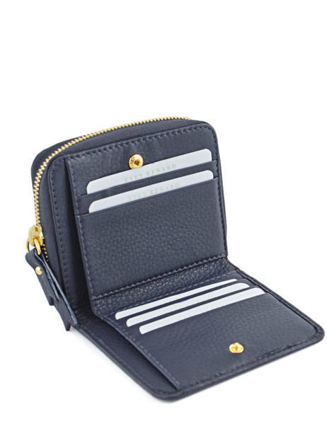 Portefeuille Leder Yves renard Blauw foulonne 29692 ander zicht 3