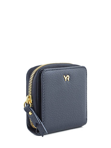 Portefeuille Leder Yves renard Blauw foulonne 29692 ander zicht 1