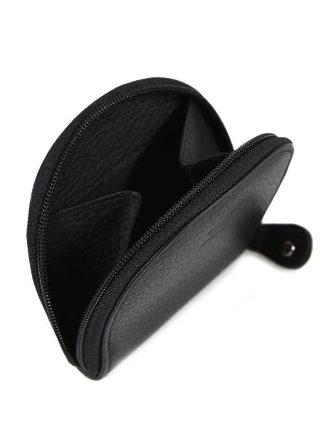 Portemonnee Caviar Leder Crinkles Zwart caviar 14291 ander zicht 1