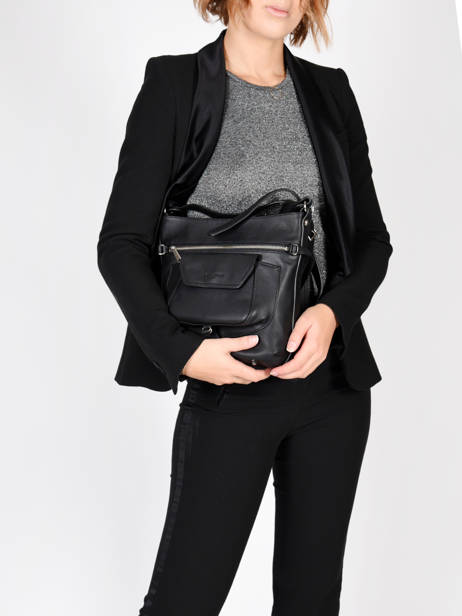 Cross Body Tas Nova Leder Lancaster Zwart soft vintage nova 5761 ander zicht 3