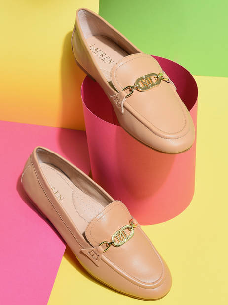 Mocassins Averi Uit Leder Lauren ralph lauren Beige women 4072301 ander zicht 1